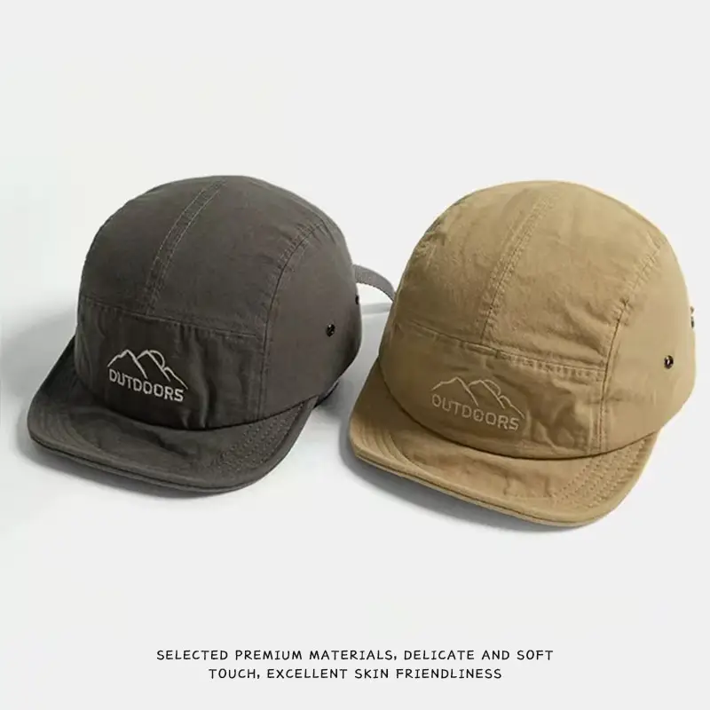 Army Green Baseball Cap with Letter Embroidery
