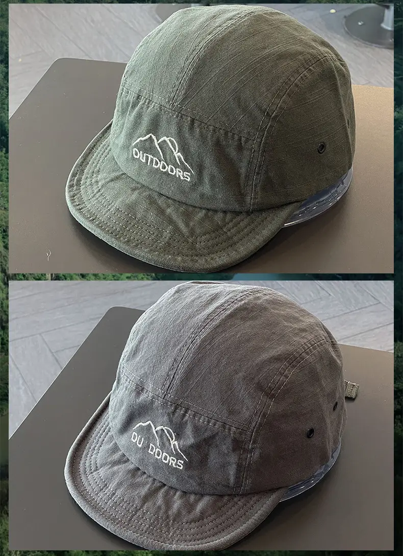 Army Green Baseball Cap with Letter Embroidery — feature 15