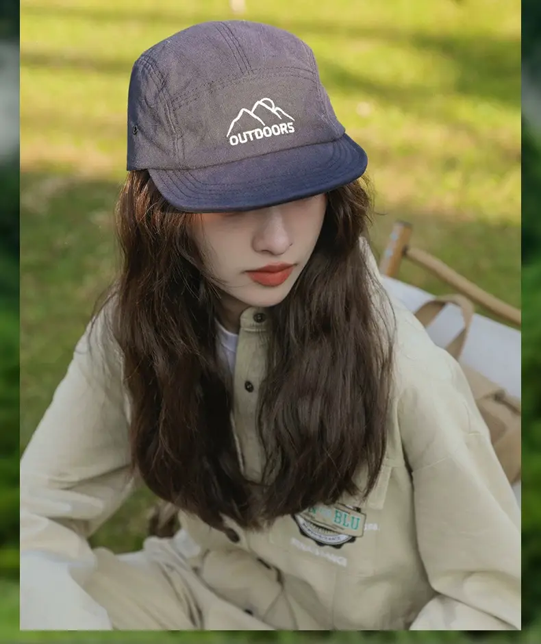 Army Green Baseball Cap with Letter Embroidery — feature 6