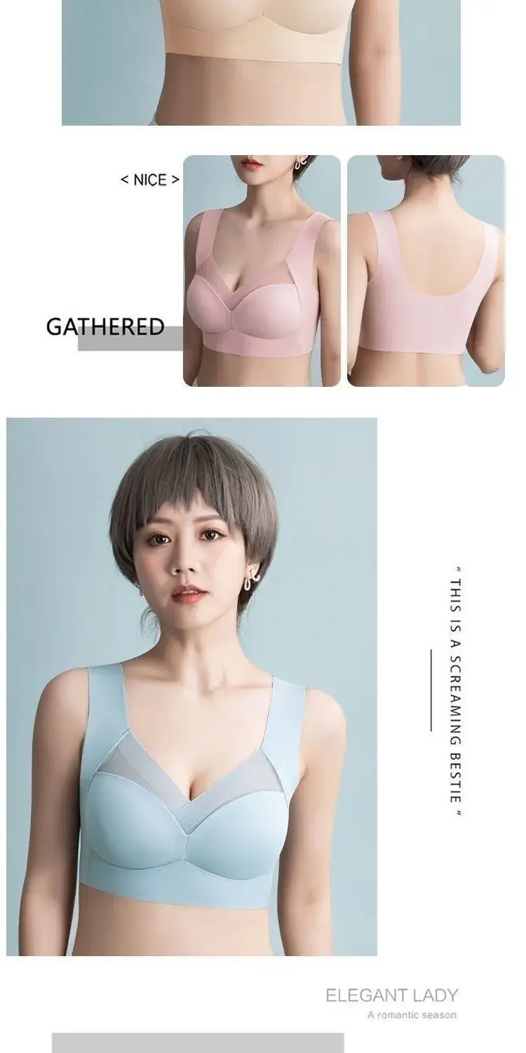 Black Fixed Latex One-Piece Bra for Women — feature 17