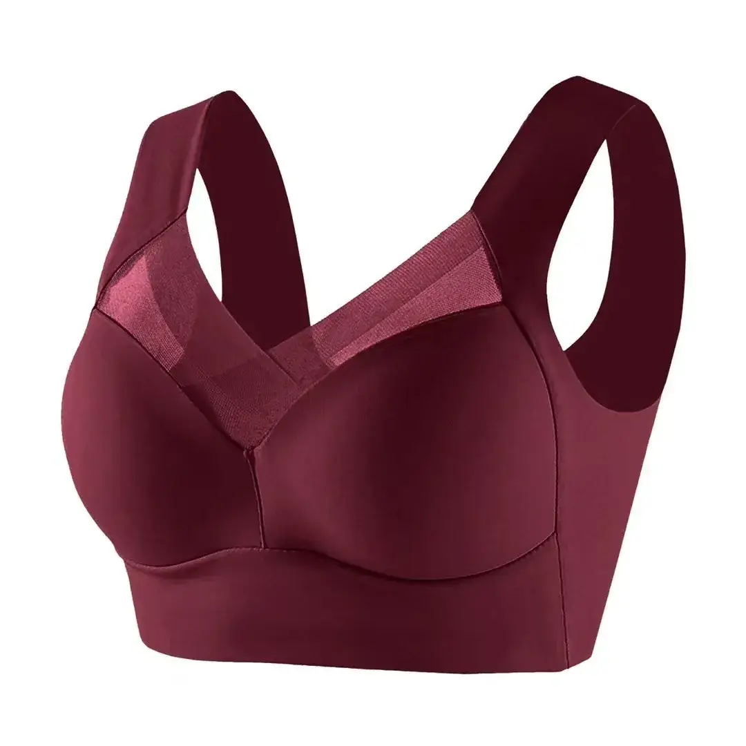 Black Fixed Latex One-Piece Bra for Women - Image 10