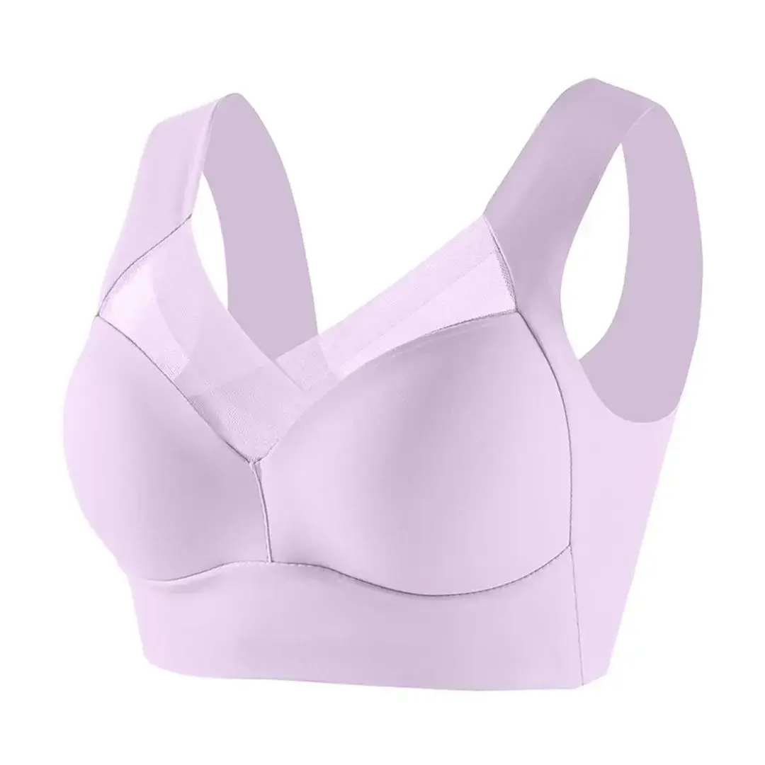Black Fixed Latex One-Piece Bra for Women - Image 11