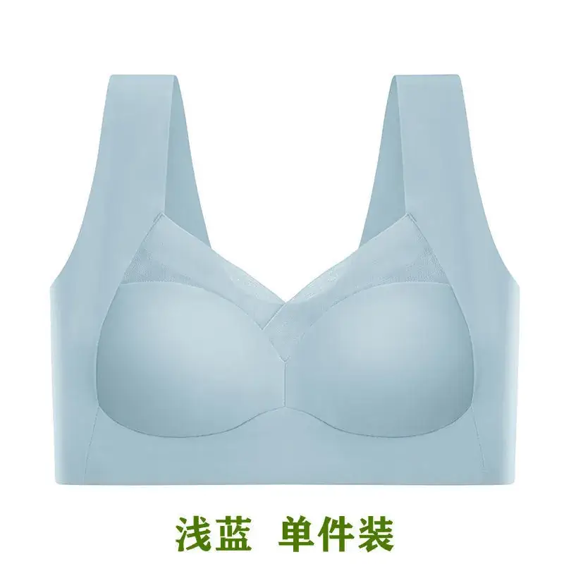 Black Fixed Latex One-Piece Bra for Women - Image 3