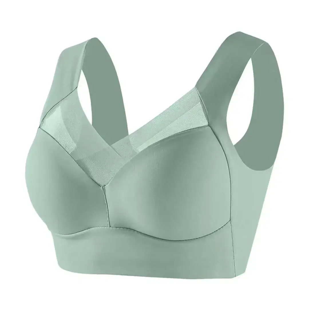 Black Fixed Latex One-Piece Bra for Women - Image 7