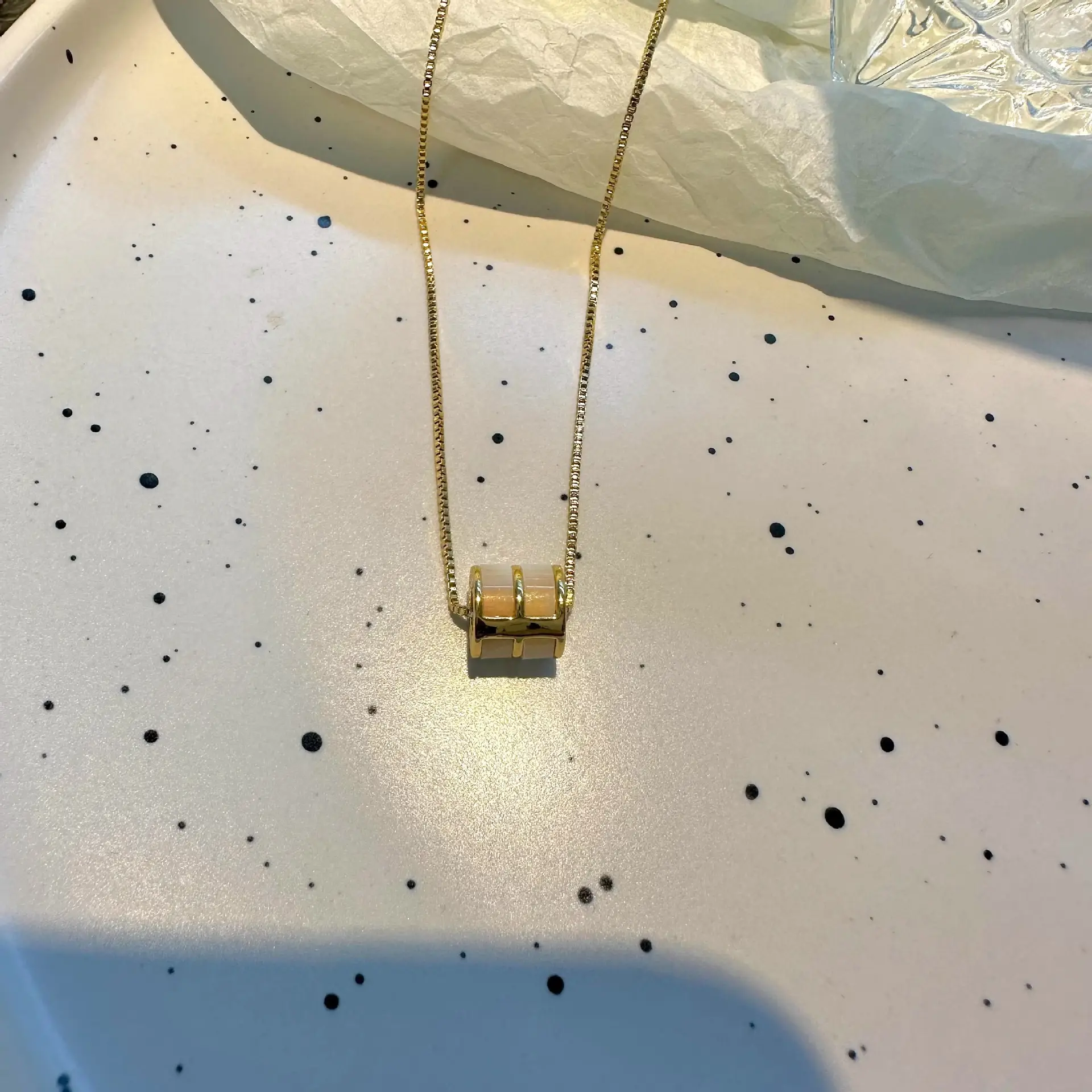 New Gold Plated Bead Necklace for Women — feature 17