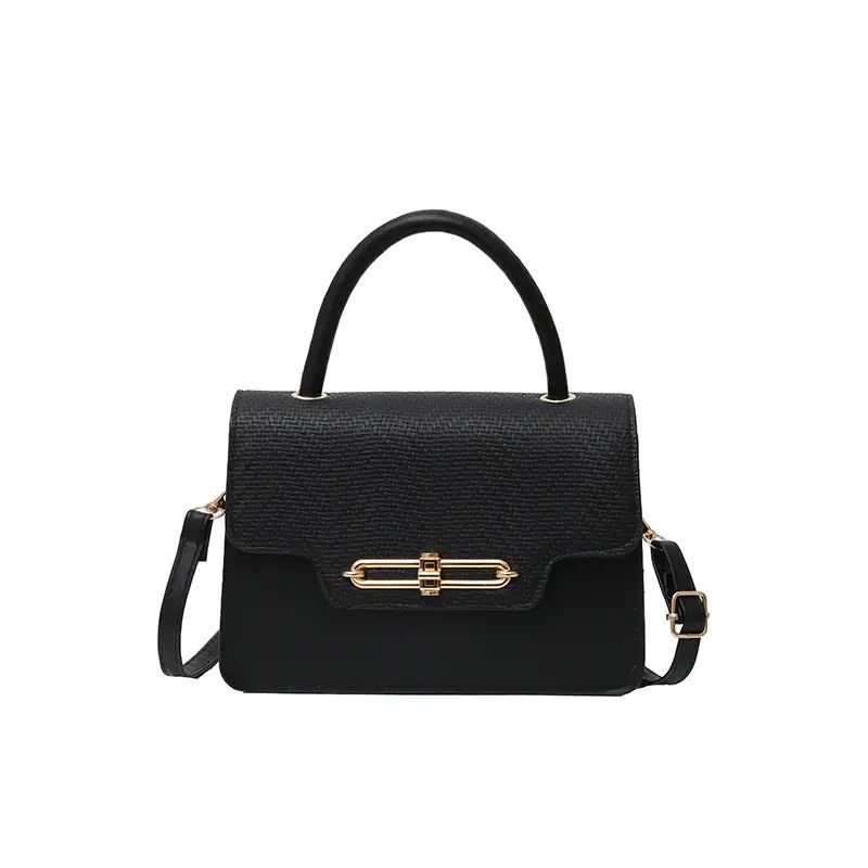 Retro Square Handbag 2025 Korean Style Texturized Lock - Image 10