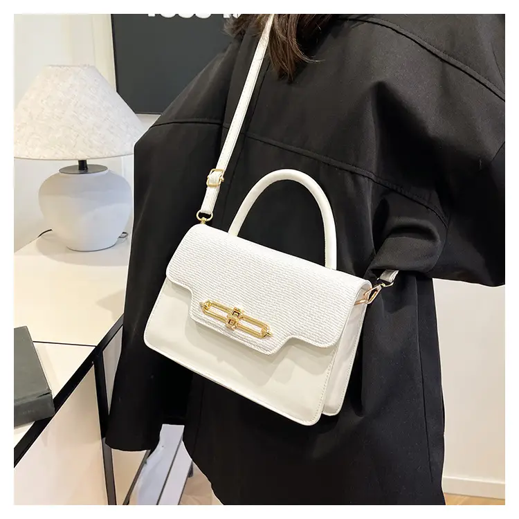 Retro Square Handbag 2025 Korean Style Texturized Lock — feature 18