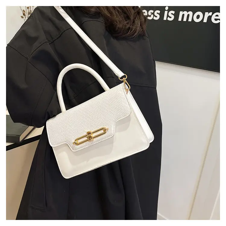 Retro Square Handbag 2025 Korean Style Texturized Lock — feature 19