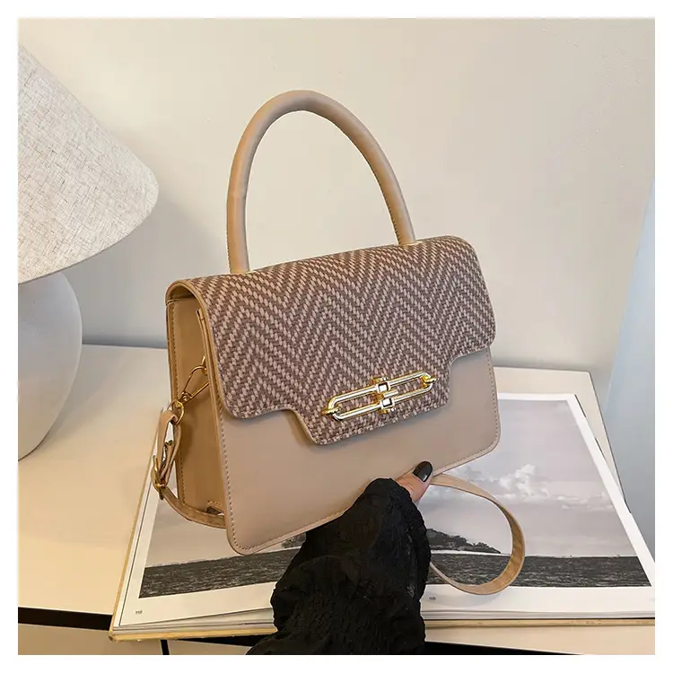 Retro Square Handbag 2025 Korean Style Texturized Lock — feature 22