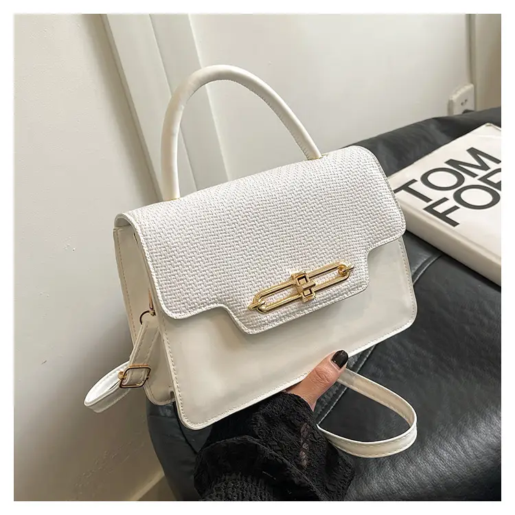 Retro Square Handbag 2025 Korean Style Texturized Lock — feature 24