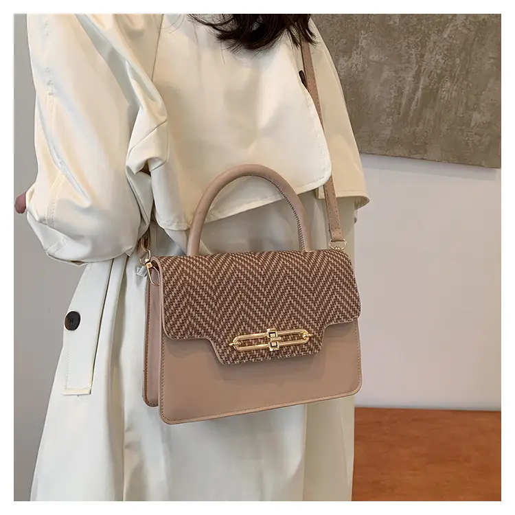 Retro Square Handbag 2025 Korean Style Texturized Lock — feature 9