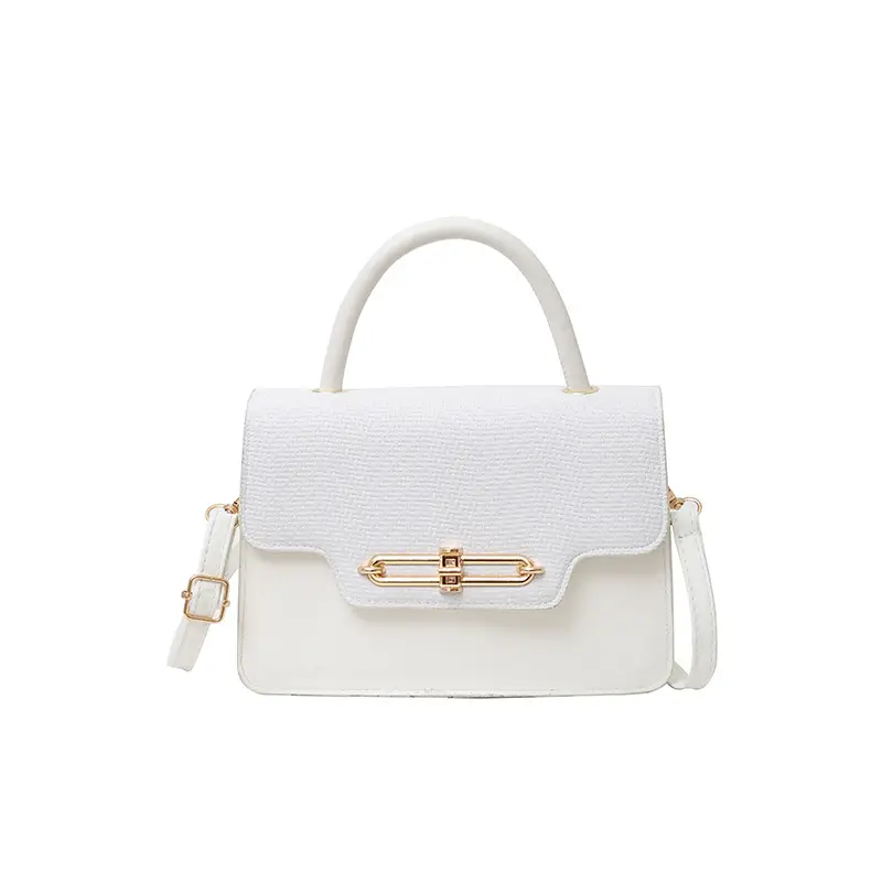 Retro Square Handbag 2025 Korean Style Texturized Lock - Image 2