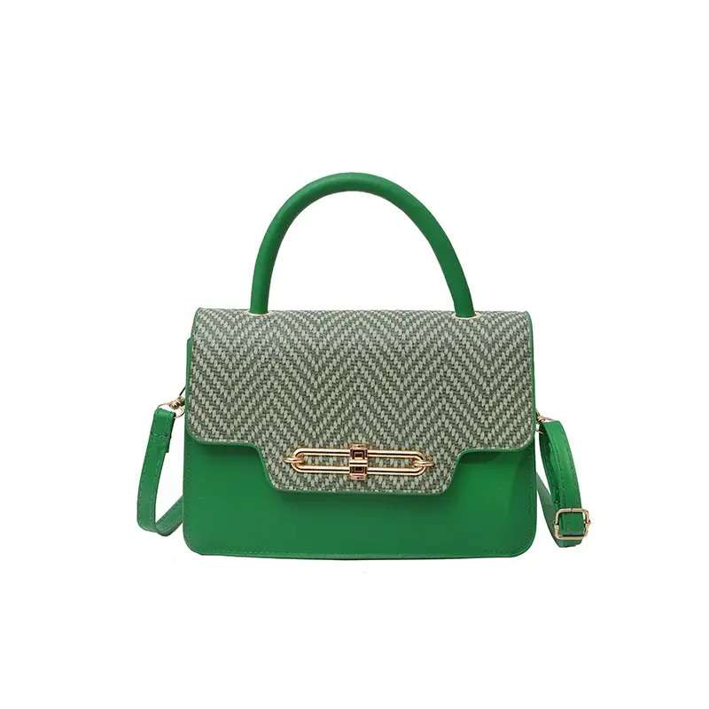 Retro Square Handbag 2025 Korean Style Texturized Lock - Image 5