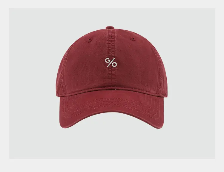 Korean Embroidered Red Baseball Cap — feature 10
