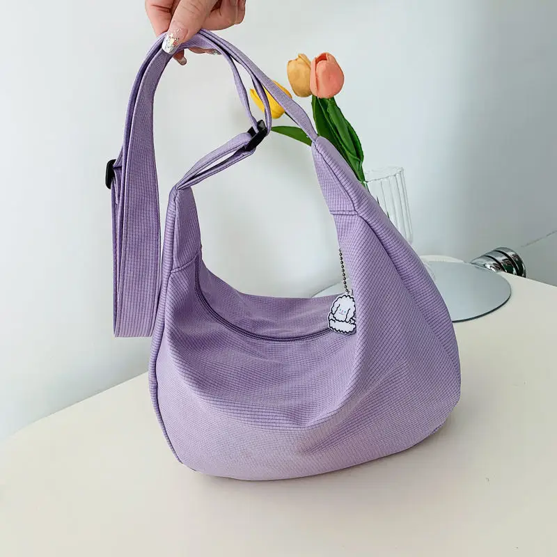 White Satchel Shoulder Bag with Chain Strap - Image 8