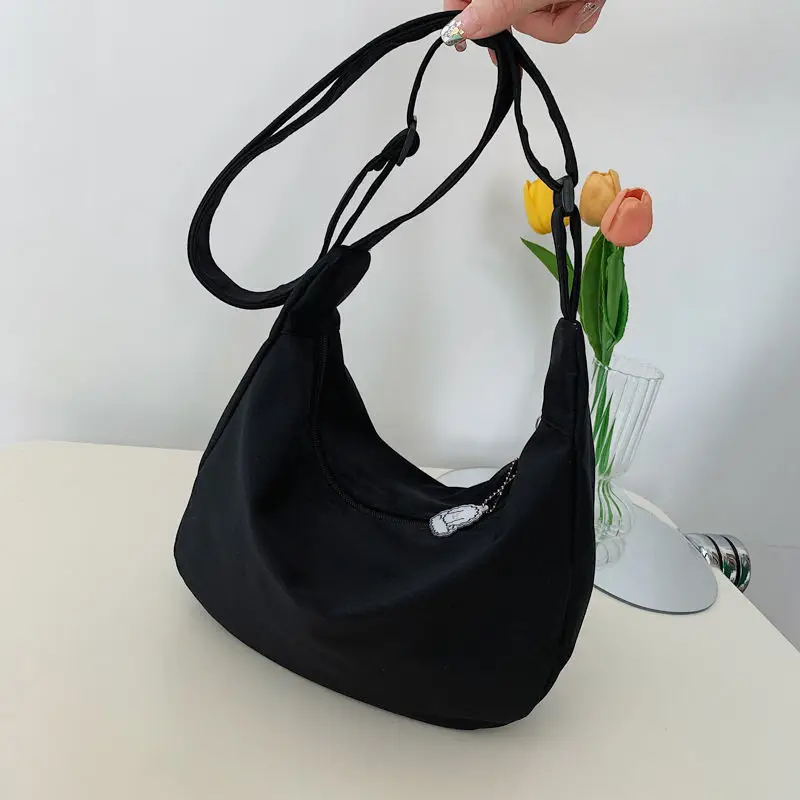 White Satchel Shoulder Bag with Chain Strap - Image 9