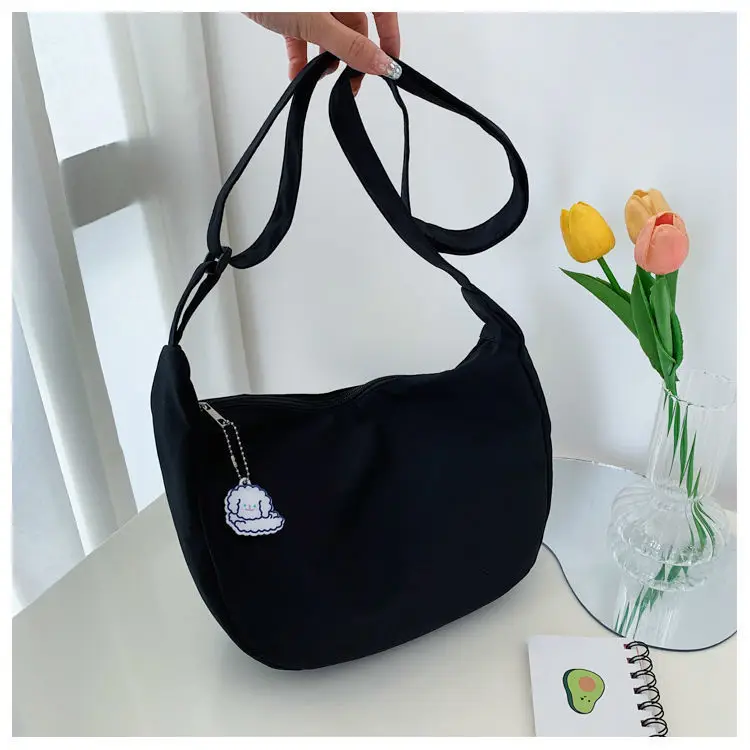 White Satchel Shoulder Bag with Chain Strap — feature 28