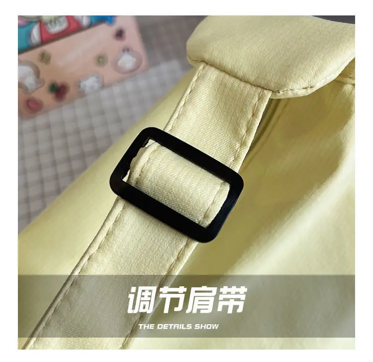 White Satchel Shoulder Bag with Chain Strap — feature 9