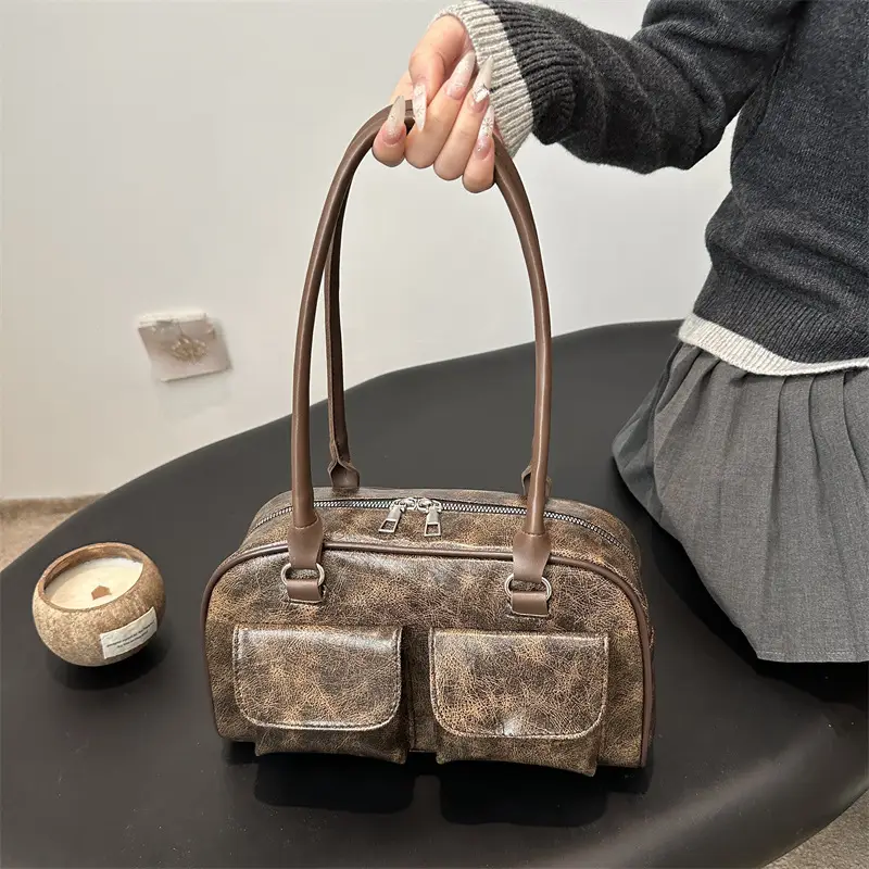 2025 Spring New Arrival Retro Underarm Bag Women Large Capacity