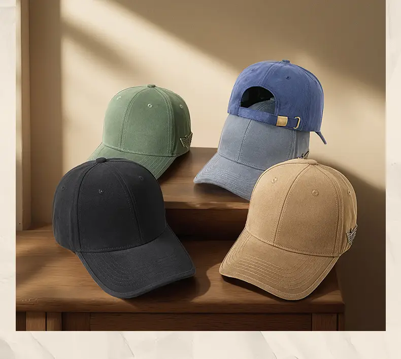 Middle-aged Men Beige Embroidered Baseball Cap — feature 26