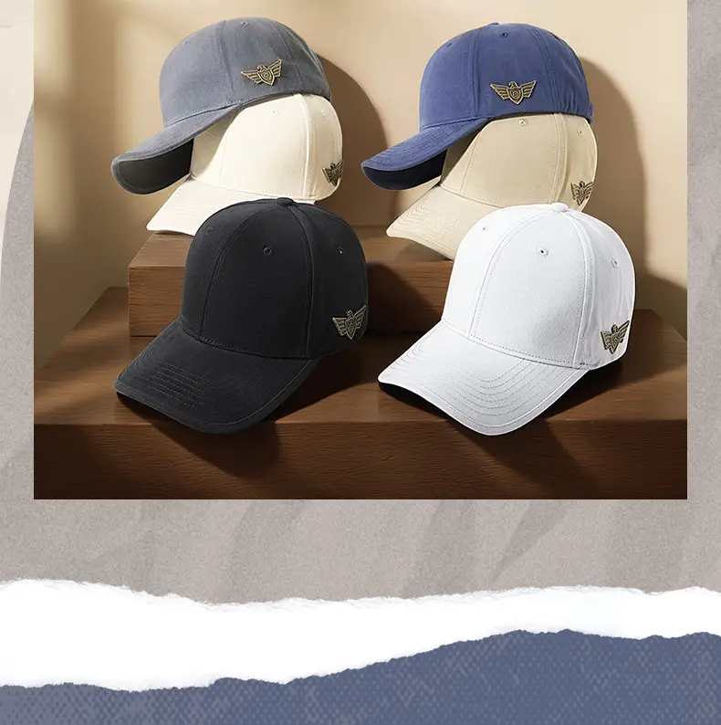 Middle-aged Men Beige Embroidered Baseball Cap — feature 28