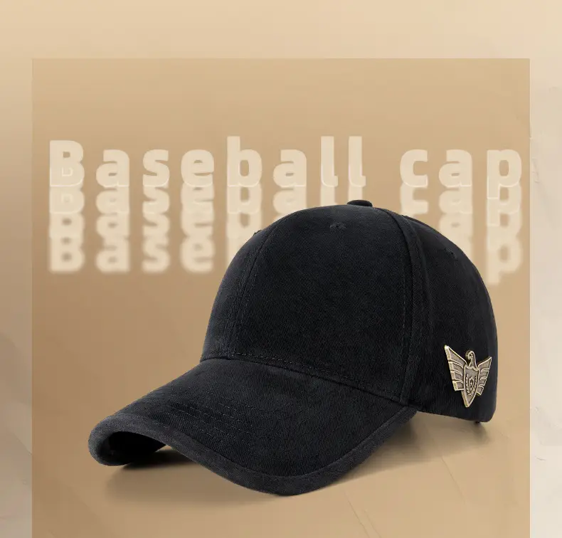 Middle-aged Men Beige Embroidered Baseball Cap — feature 7