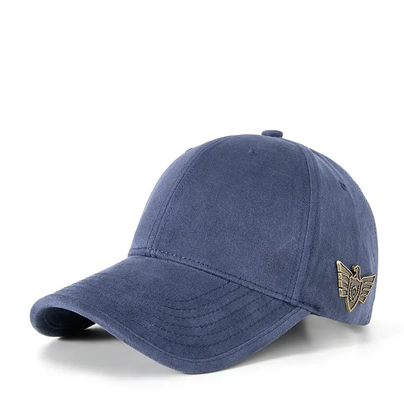 Middle-aged Men Beige Embroidered Baseball Cap - Image 2