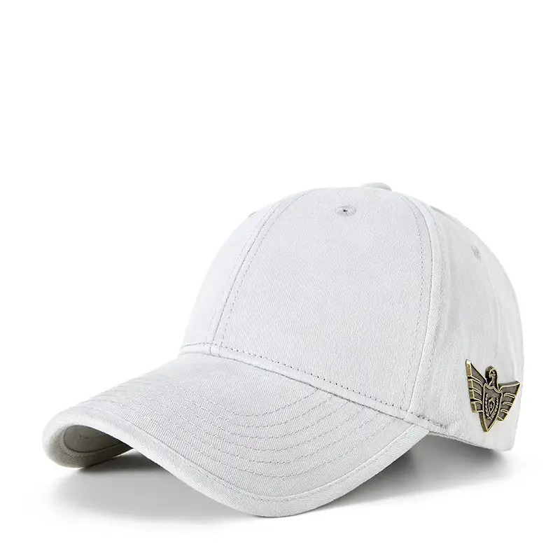 Middle-aged Men Beige Embroidered Baseball Cap - Image 9