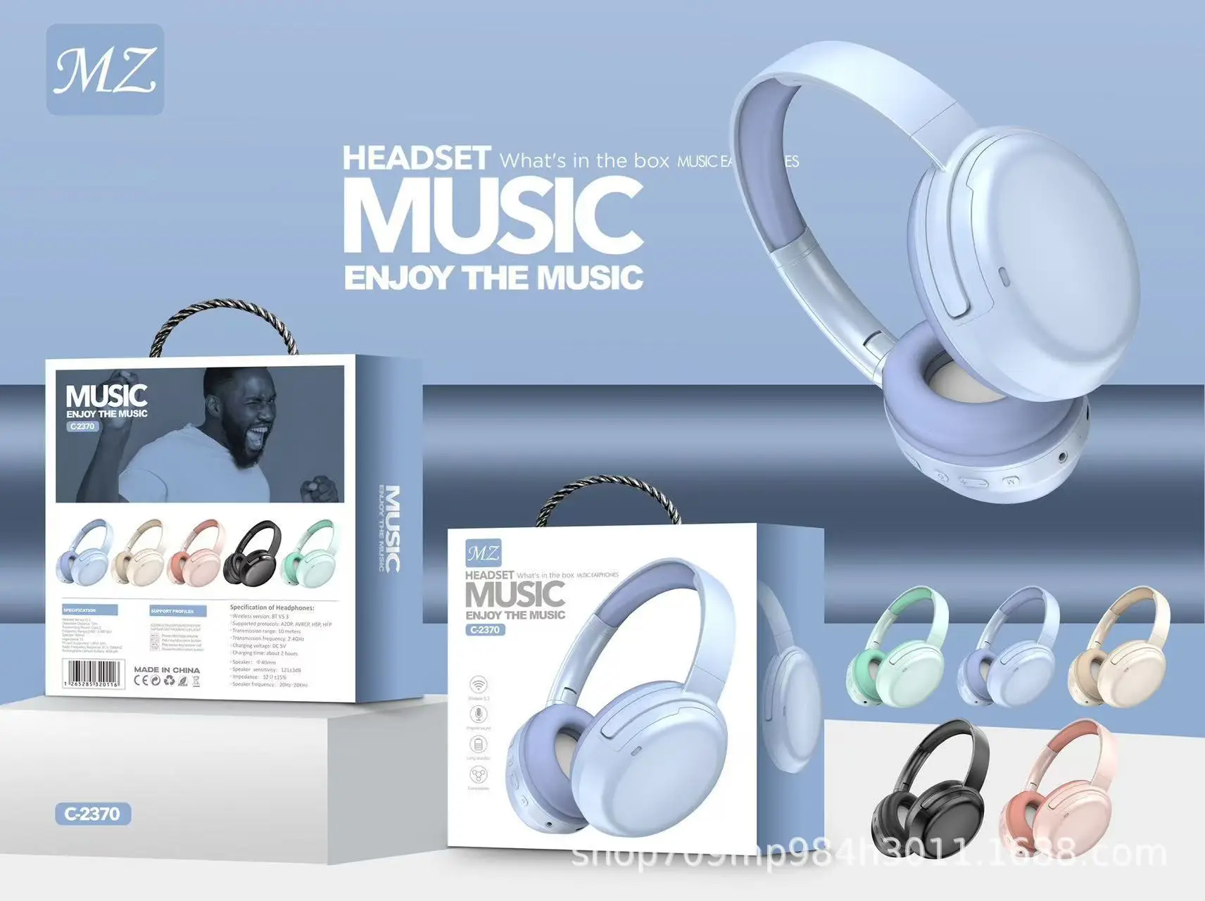 Bluetooth Headset Mint Green Wireless High-Quality - Image 4