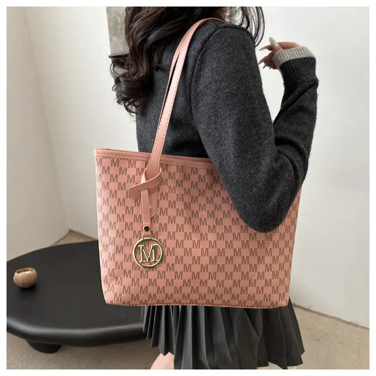 Pink Rhombic Cross-Border Tote Bag for Women — feature 10