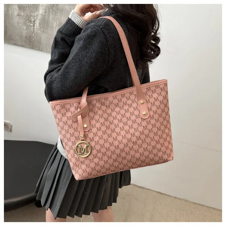 Pink Rhombic Cross-Border Tote Bag for Women — feature 11