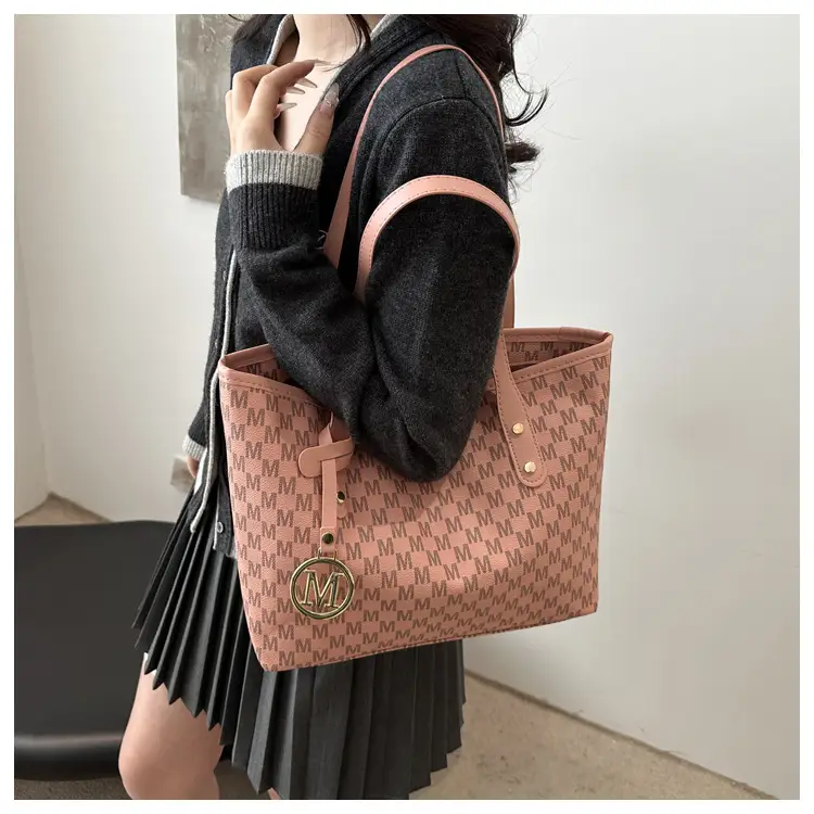 Pink Rhombic Cross-Border Tote Bag for Women — feature 12