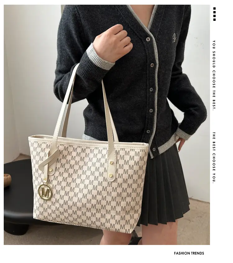 Pink Rhombic Cross-Border Tote Bag for Women — feature 2