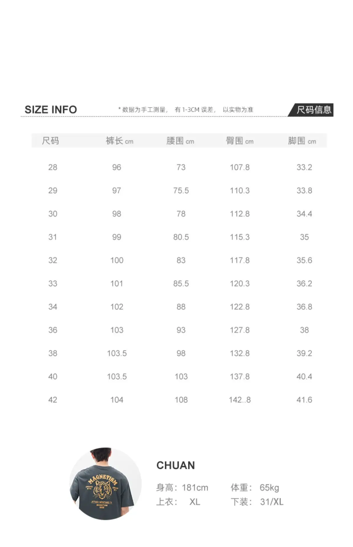 Men Dark Blue Retro American Loose Straight Pants — feature 3