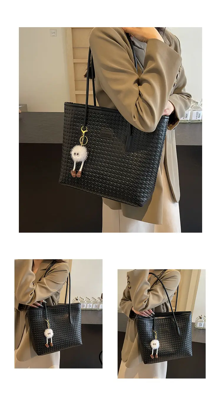 Brown Quilted Women's Shoulder Bag Large Capacity β feature 4