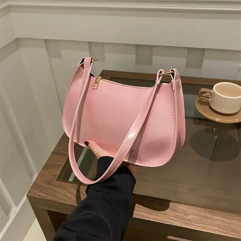Black Korean Style Shoulder Bag for Women 2024