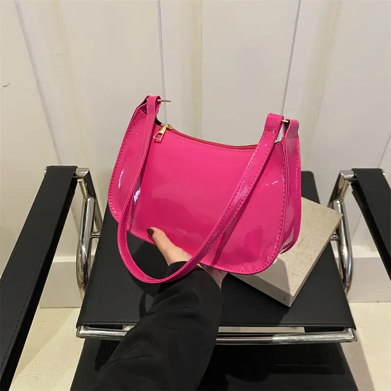 Black Korean Style Shoulder Bag for Women 2024