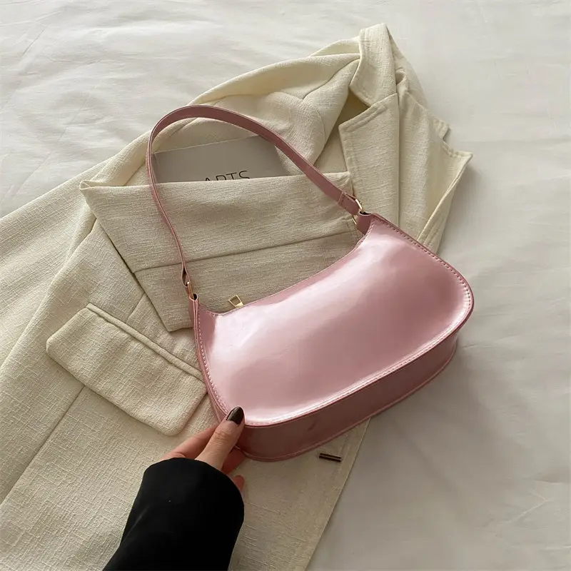 Black Korean Style Shoulder Bag for Women 2024