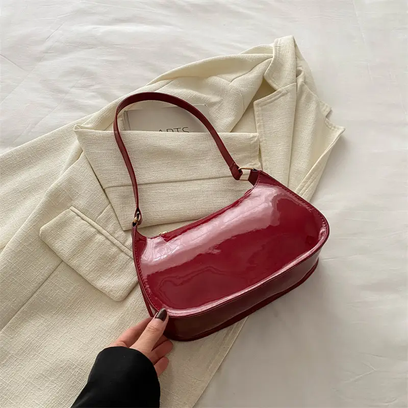 Black Korean Style Shoulder Bag for Women 2024