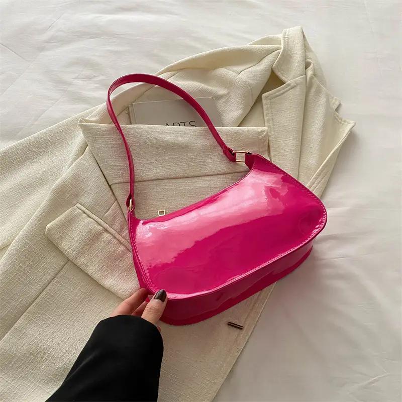 Black Korean Style Shoulder Bag for Women 2024