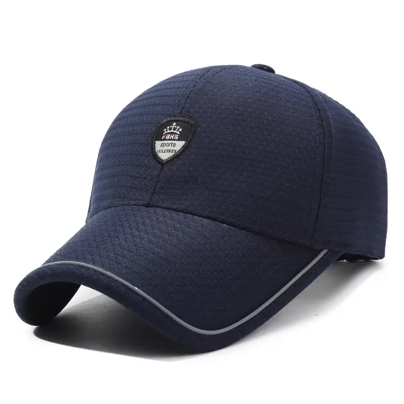 Men Grey Mesh Baseball Cap Sunshade Summer