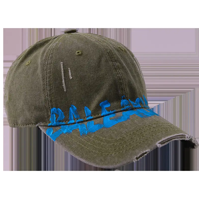 Women American Style Retro Washed Duck Cap with Large Brim — feature 18