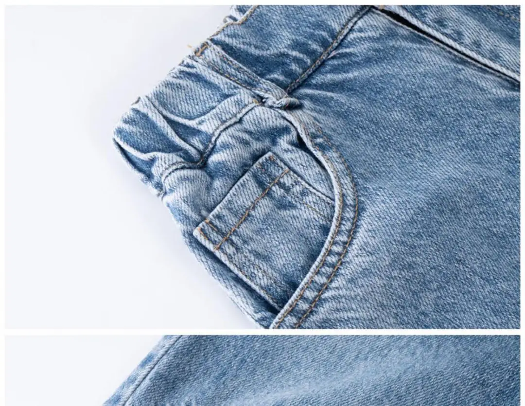 Girls' Jeans Spring & Fall New Internet Celebrity Medium and Large Children's Loose Girls' Single Pants Spring Autumn Summer Straight Wide Leg Pants — feature 24