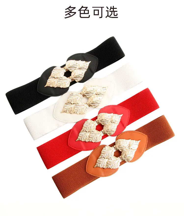 Golden Leaf Elastic Waist Belt for Women — feature 13