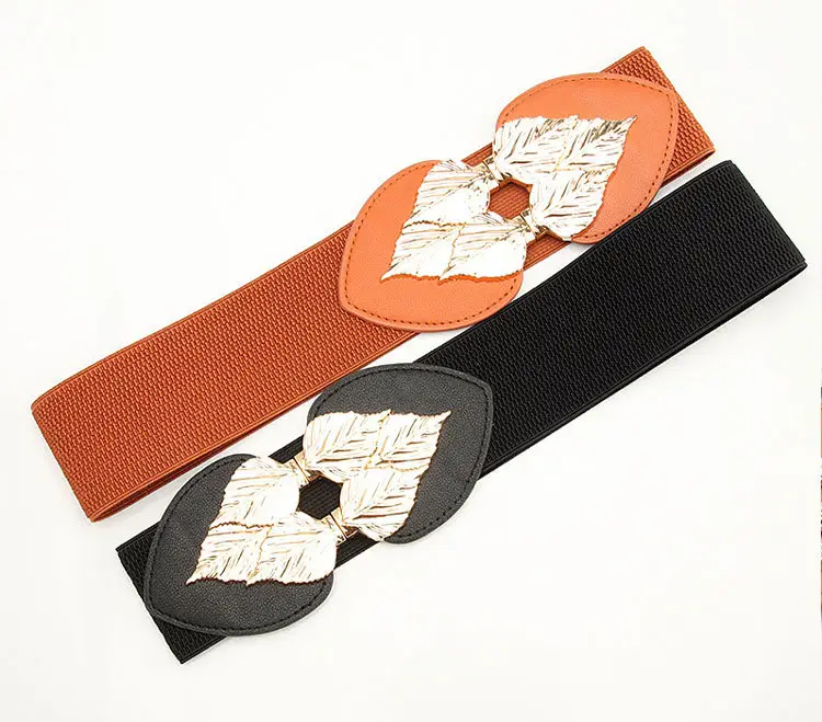 Golden Leaf Elastic Waist Belt for Women — feature 16