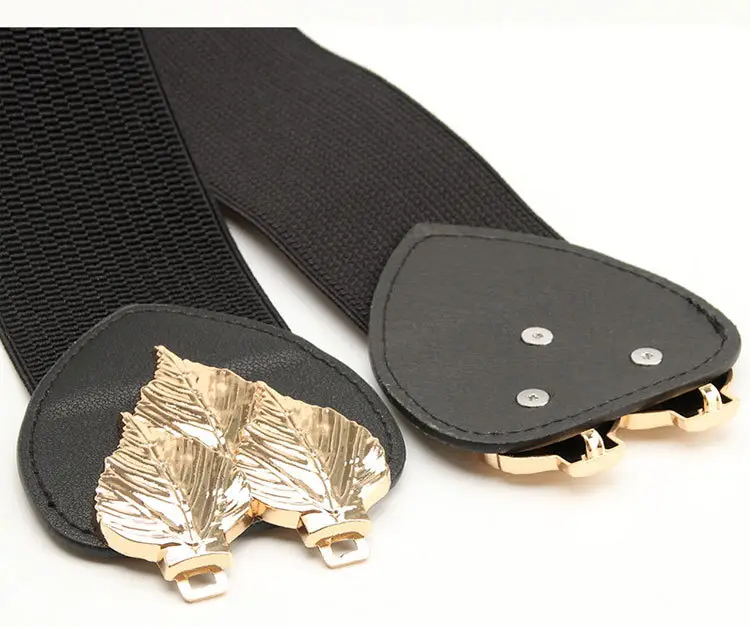 Golden Leaf Elastic Waist Belt for Women — feature 8