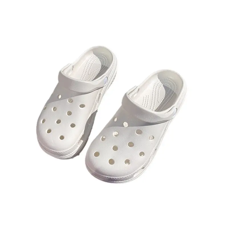 New Style Hole Shoes Women's Summer Outer Wear Breathable Height-Increasing Wear-Resistant Sandals Thick Sole Odor-Resistant Hollow Out-Tramping Feeling Baotou Slippers - Image 8