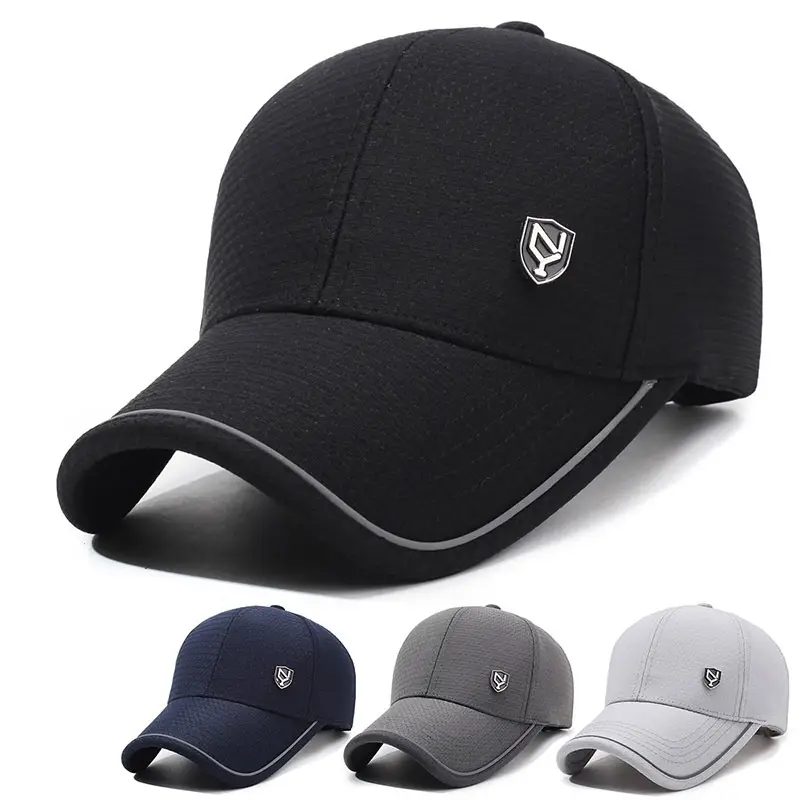 Men's Black Korean Style Baseball Cap with Logo - Image 5