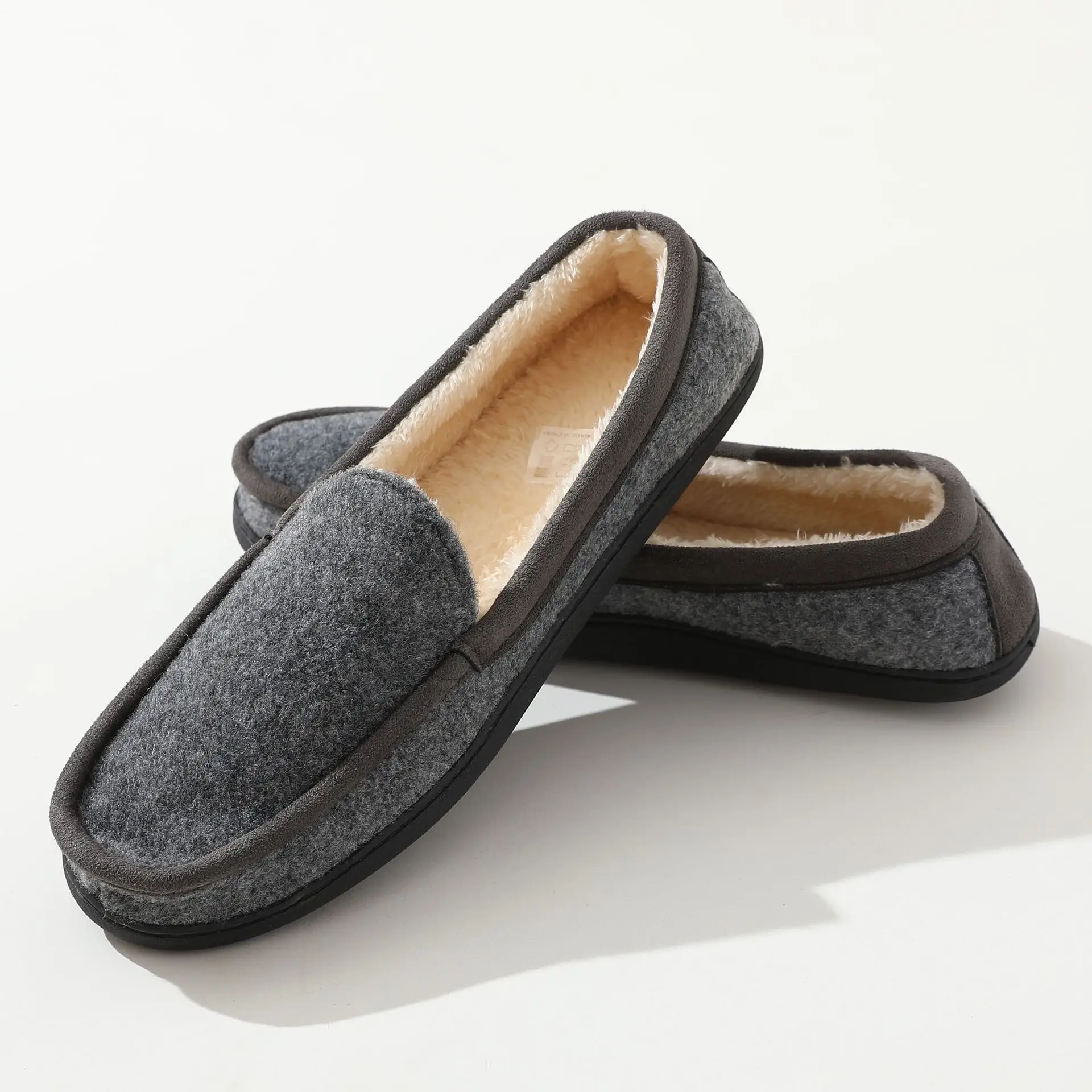Men's Brown Memory Foam Slipper with Plush Lining — feature 10