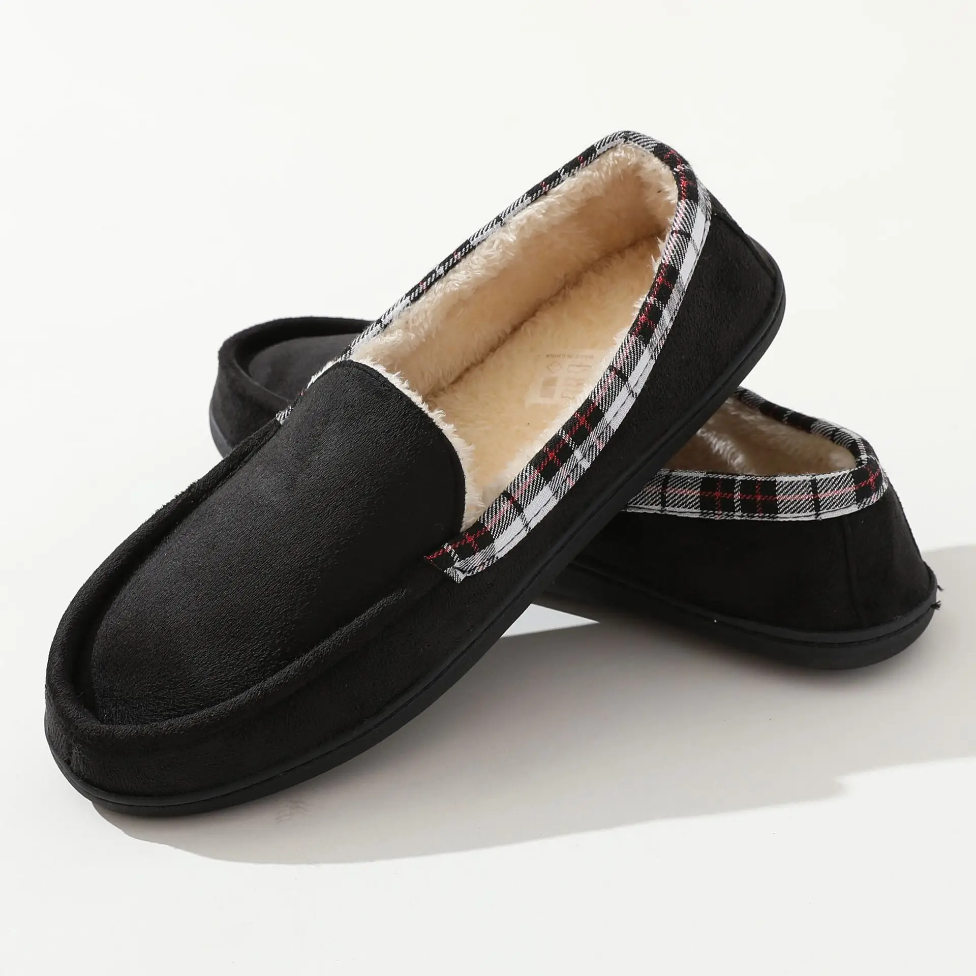 Men's Brown Memory Foam Slipper with Plush Lining — feature 12